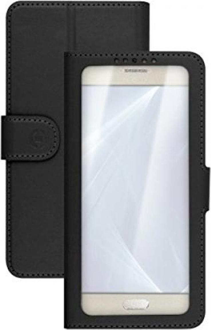 Kryt na mobilný telefón Celly UNICAVIEWLBK Black Universal