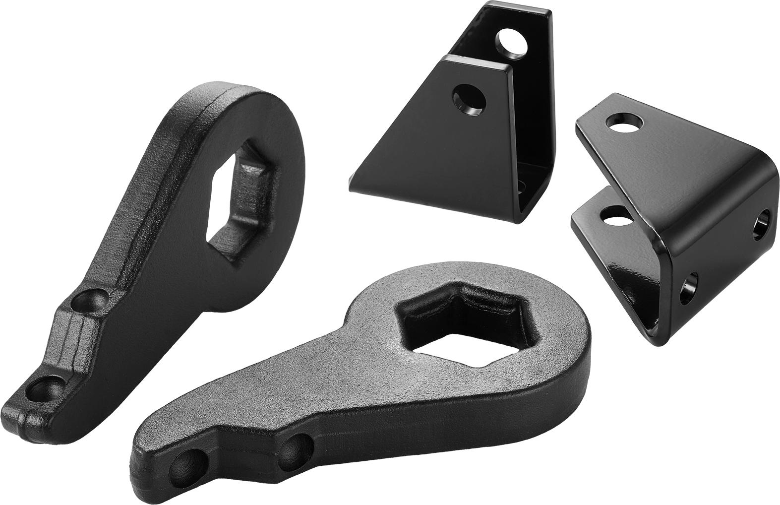 VEVOR Torsionsstabschlüssel (76,2 mm) für 2001-2010 Chevy Silverado/GMC Sierra 2500HD/3500HD 8-Loch, 01-07 Silverado/Sierra 1500HD, Suspension-Level-Kit mit 2 Stoßdämpfer-Verlängerungshalterungen