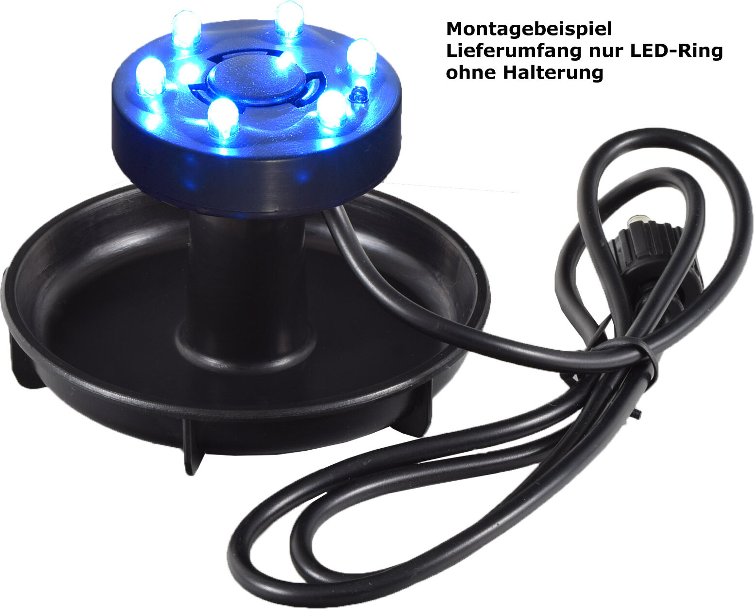 Agora-Tec® 6-fach LED-Ring blau AT 001 001 021
