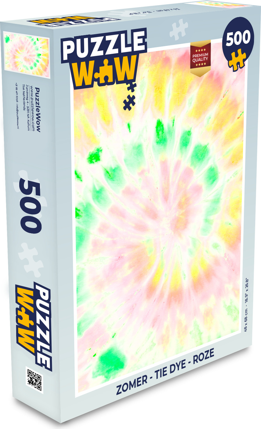 MuchoWow® Puzzle 500 Teile Sommer - Krawattenfärbung - Rosa - Denken - Spiel - Toy 137|339249008