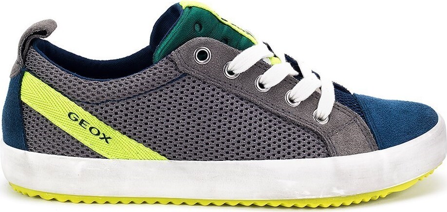 GEOX J ALONISSO BOY Kinder Sportschuhe grau Leder 30 J822CB-01422/C1443