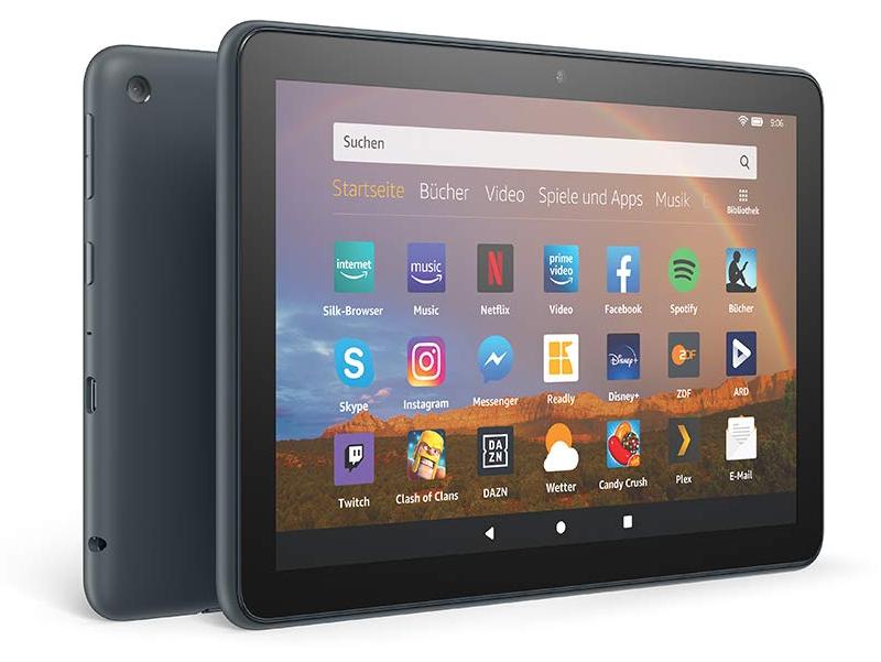 Amazon Fire HD 8 Plus-Tablet, 8-Zoll-HD-Display, 64 GB, Schiefergrau ohne Spezialangebote; unser bestes 8-Zoll-Tablet für Unterhaltung unterwegs -R