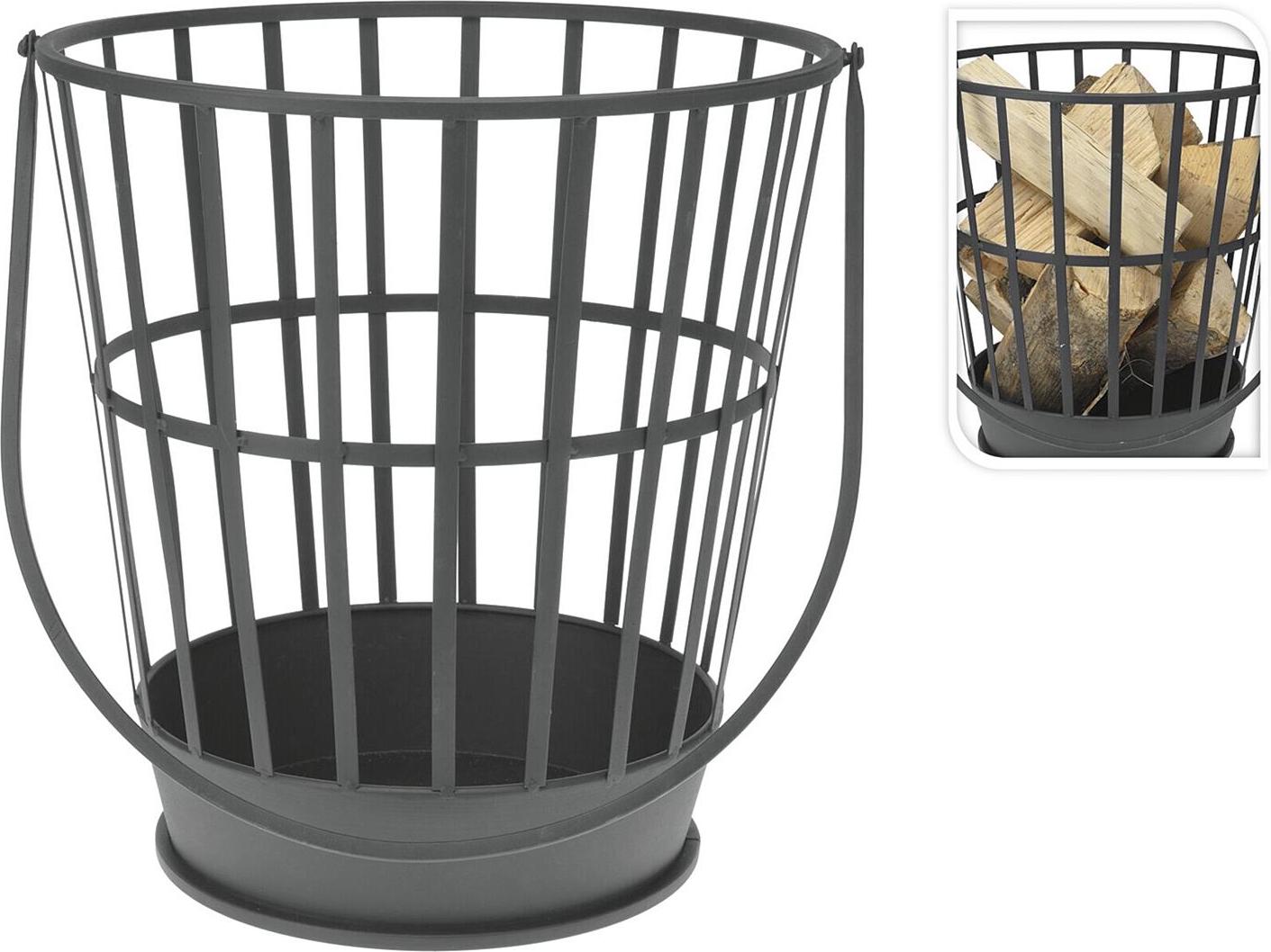 Borsa per la legna da ardere 50 x 25 x 25 cm, cesto per legna in feltro XL, borse per la spesa pieghevoli, cesto per la biancheria, grigio chiaro | Leroy Merlin