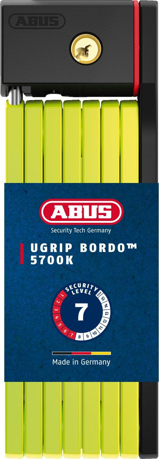 ABUS 86745 Faltschloss, Grün (Lime), 100 cm