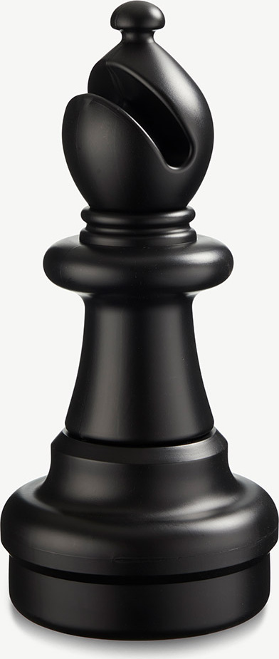 Ubergames - Schachfigur - Laufer 54 cm - Schwarz - Geeignet für Ubergames Schachspiel UG-losLoper