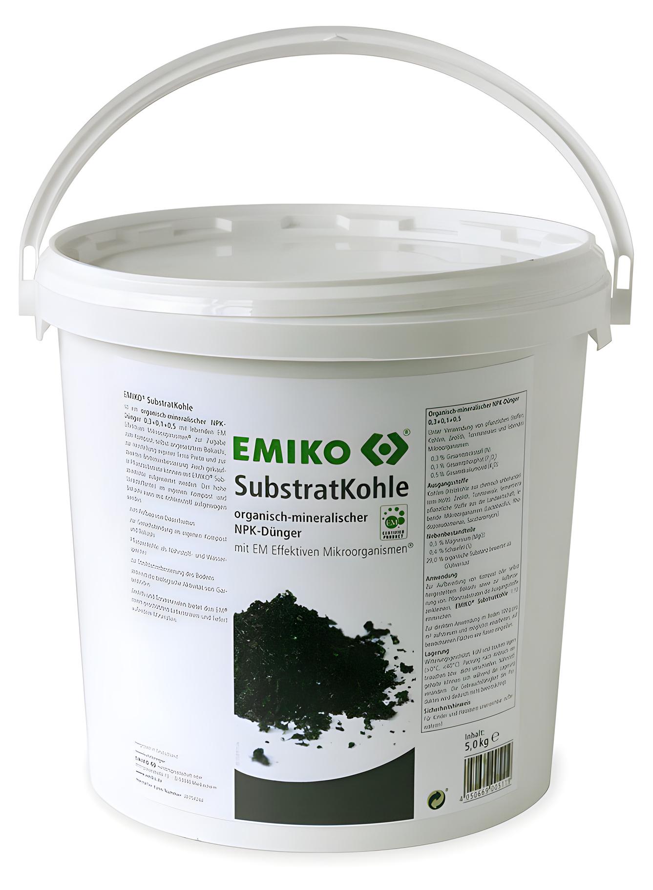 Emiko Substratkohle zur Bodenverbesserung, 5 kg