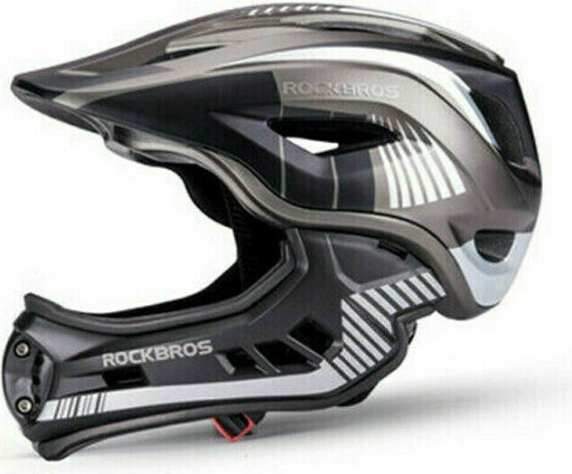 ROCKBROS Fahrradhelm Kinder Helm Anti-Schweiß Kinderhelm Schwarz Titan 48-53cm DHL ROCKBROS 48-53cm