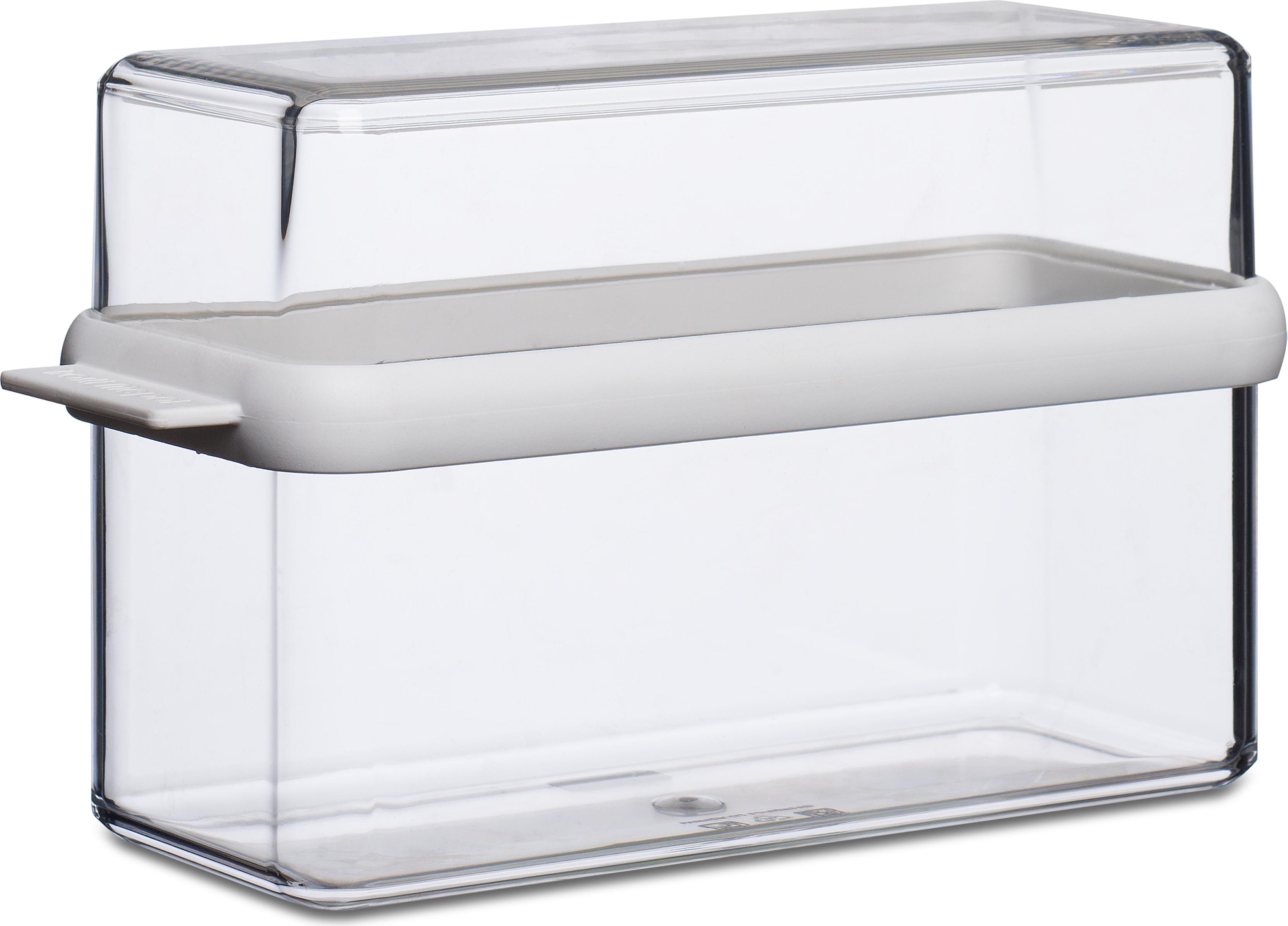 Mepal - Knäckebrotbox Stora - Aufbewahrungsbox für Cracker & Knäckebrot - Luftdichte Knäckebrotbox mit Deckel - Ideal zur Aufbewahrung einer Packung Knäckebrot - 1600 ml - White 106719030600