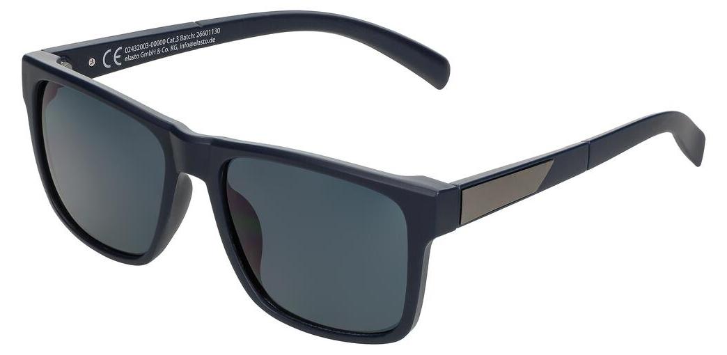 elasto Uni Sonnenbrille aus Polycarbonat, navy-blau, mit UV-400 Schutz und Filterkategorie 3
