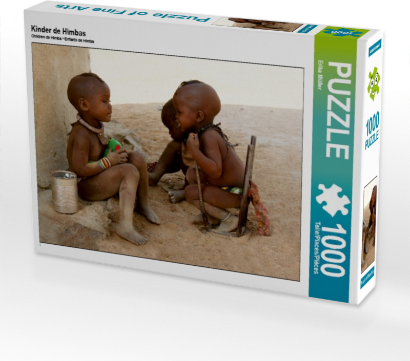 Calvendo Kinder de Himbas 1000 Teile Puzzle quer 640x480mm, Müller Erika; 7460748