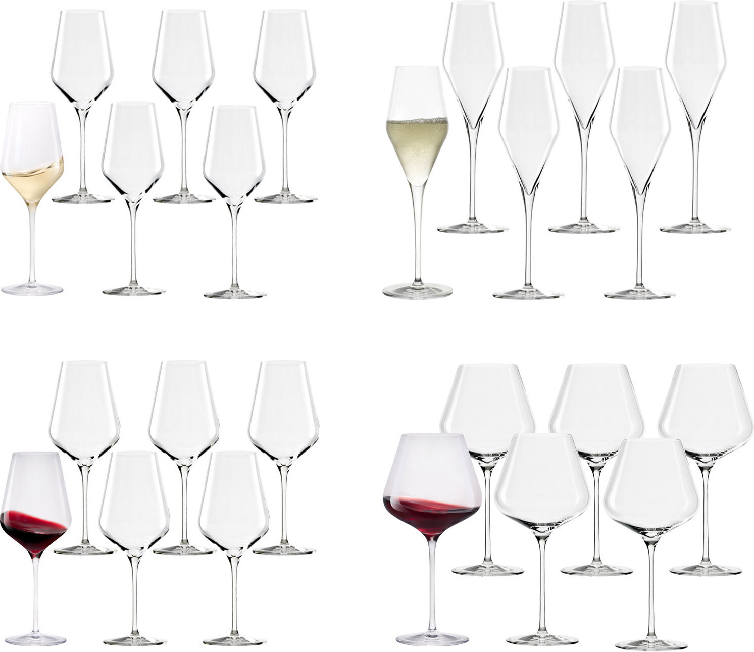 Stölzle Lausitz QUATROPHIL Hochzeitsset 24-tlg.