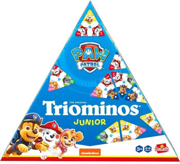 Brettspiel - GOLIATH - Paw Patrol Junior Triominos - Dreieckige Dominosteine für 3-Jährige GOL8720077316508