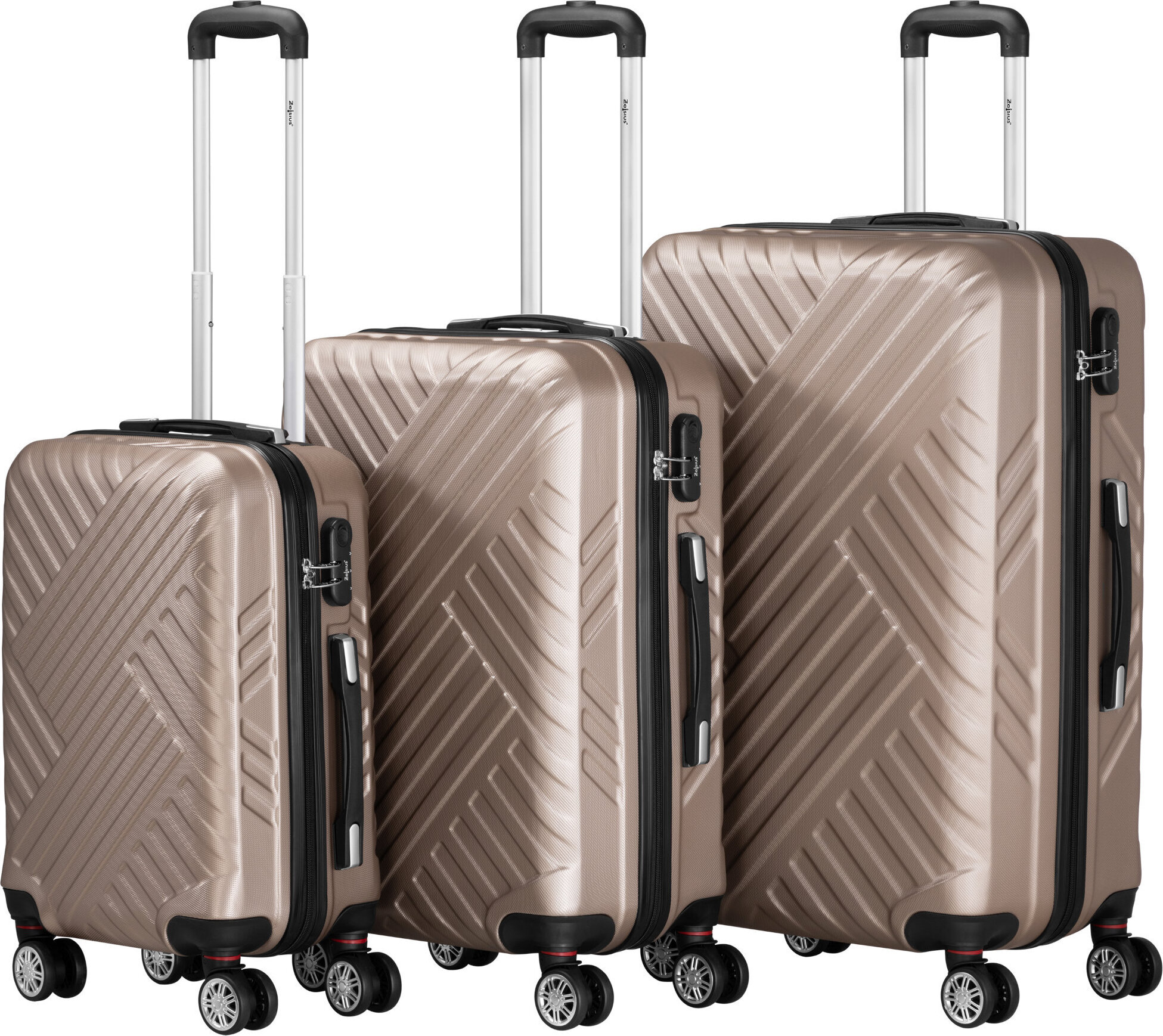 Set di valigette Zelsius pezzi, champagne, valigetta