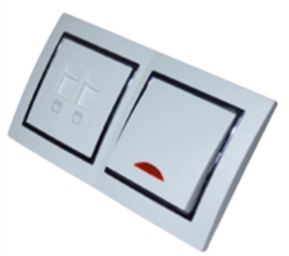Xenon 9535 Levina S 2-er 1xKontroll 1x Netzwerk silbern Rand
