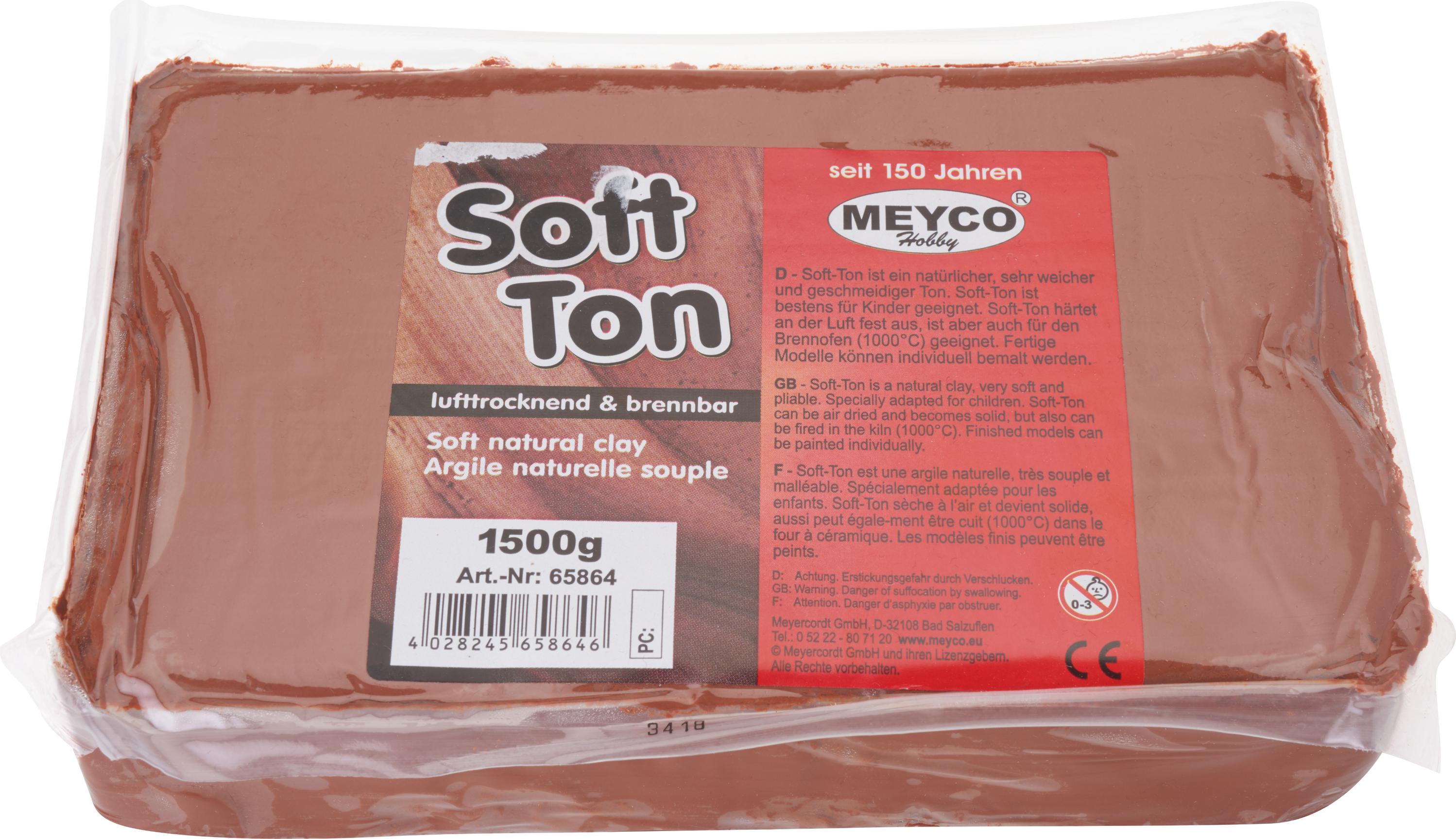 Meyercordt GmbH Soft-Ton, 1,5 kg Terrakotta 65864
