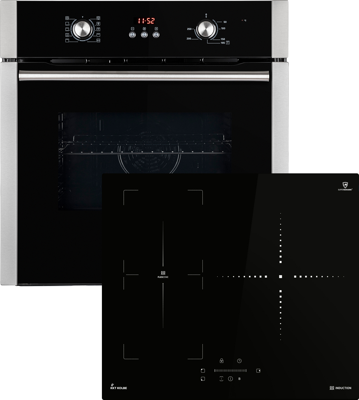Backofen und Induktionskochfeld SET8805IND593SP