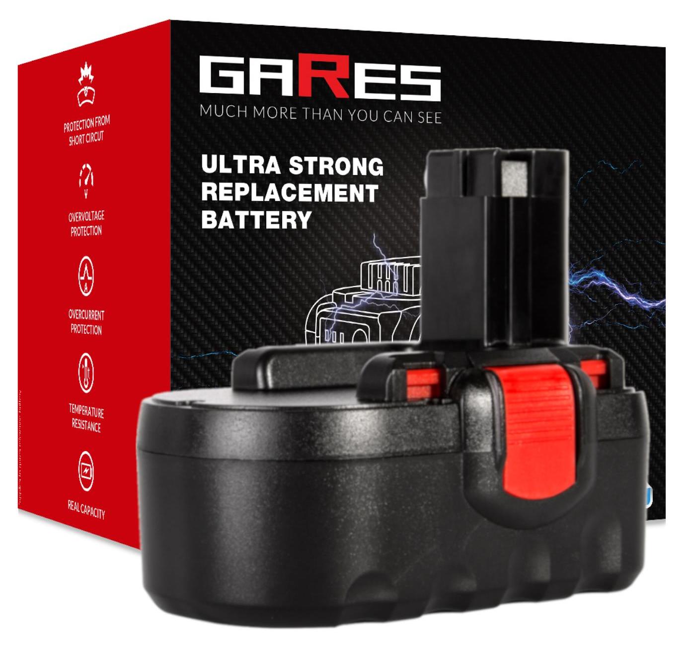 Gares Akkupack zum Zellentausch für Bosch GST | 18 V 3 Ah Inny | Ersatz-Zellenpack für Werkzeugakkus | Profi-Qualität Gares® E035-BS1830N-PL-16