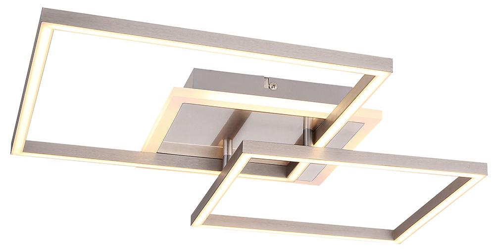 etc-shop LED Deckenleuchte, ALU, opal weiß, L 47 cm, MUNNI 99033
