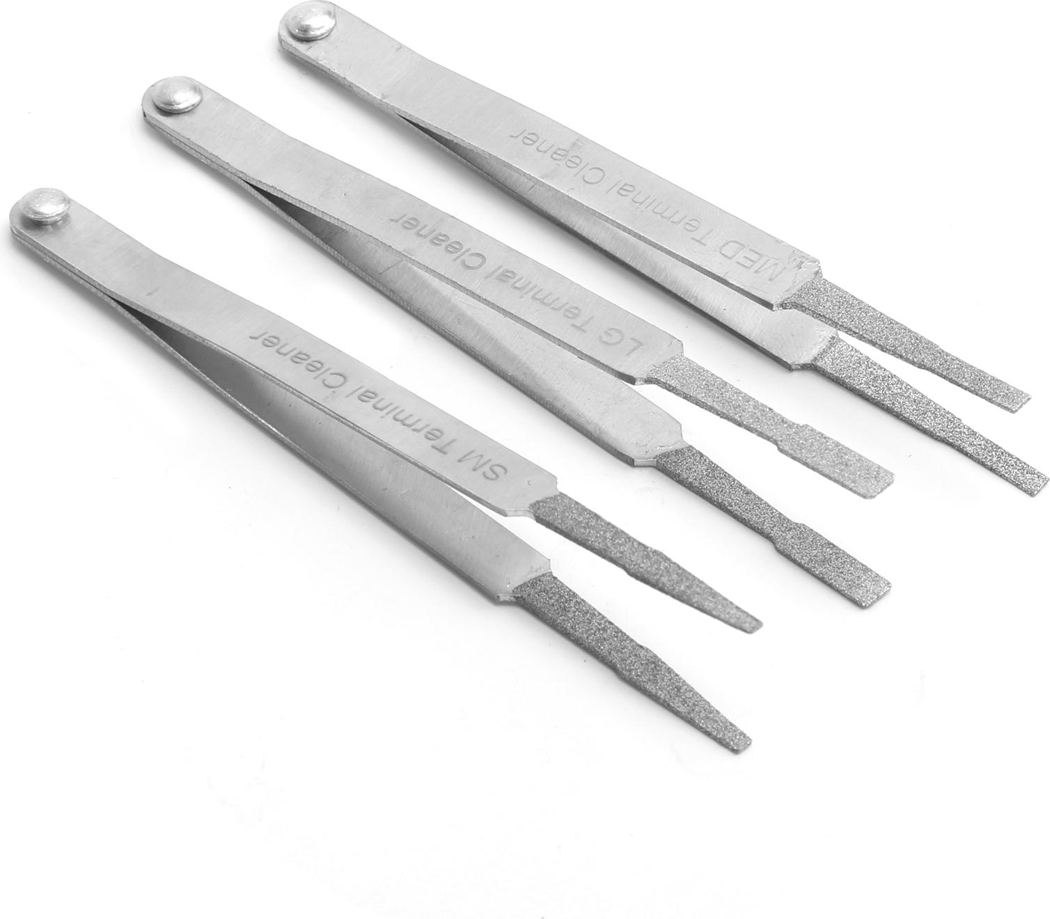 Gistuch 3pcs Terminal Cleaner Set Auto Repairing Hardware -Tool für einen kleinen elektrischen Spatenstiftanschluss