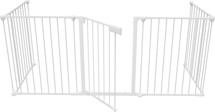 Clanmacy Kaminschutzgitter Absperrgitter Türschutzgitter Konfigurationsgitter Babyzaun Weiß RL-HG9161-1-GDe