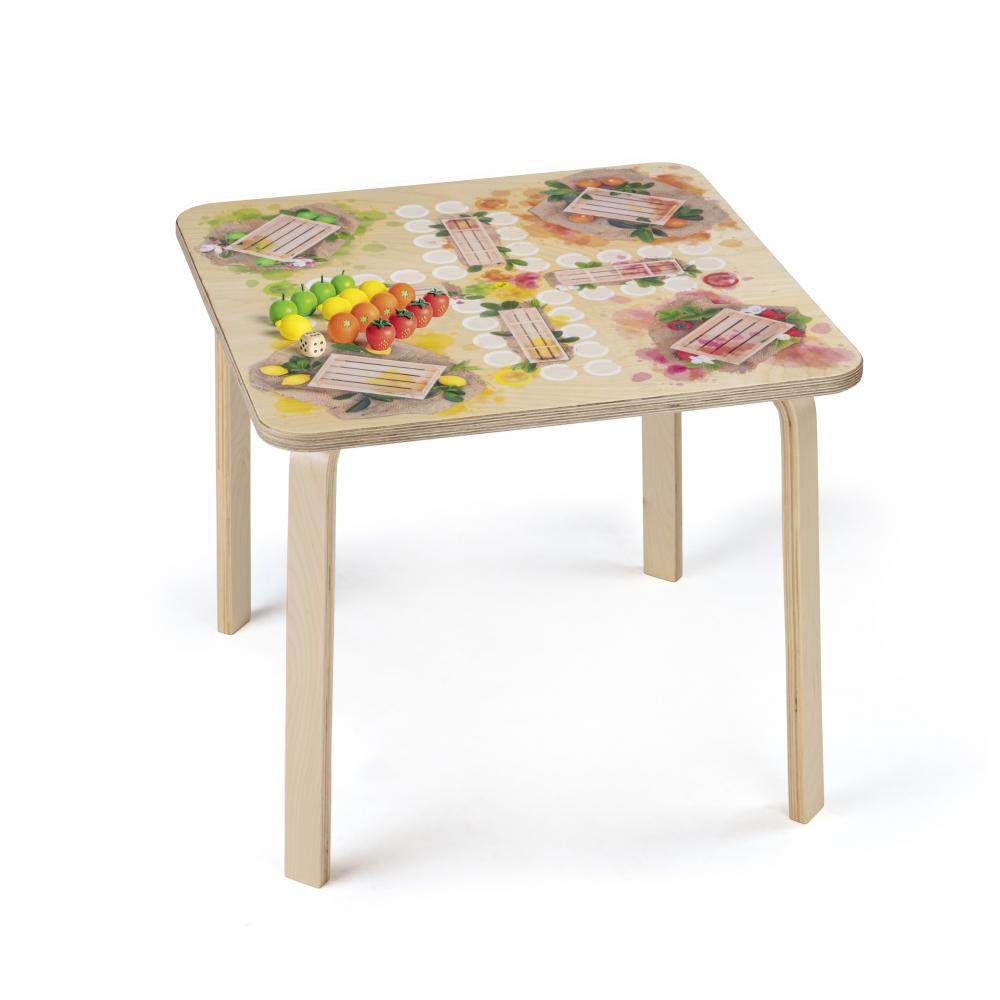 Erzi 42488 Spieltisch Früchtchen ärgere dich nicht