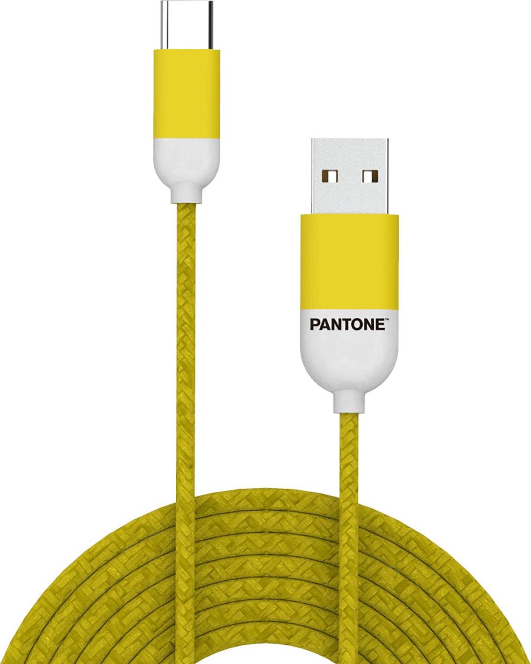 Celly PT-TC001-5Y, 1,5 m, USB A, USB C, USB 2.0, Gelb