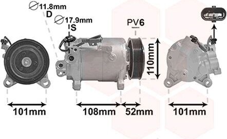 VAN WEZEL 0600K566 Kompresor klimatizácie