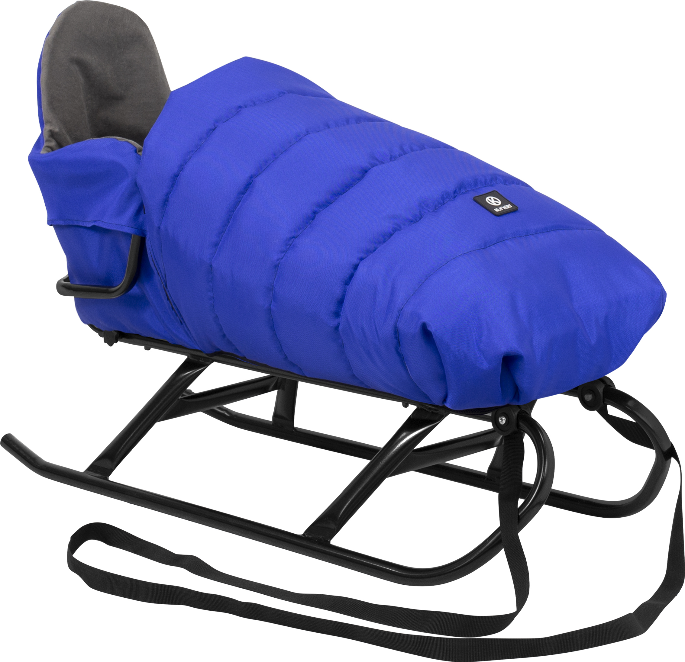 Kunert FLO Schlitten für Kinder Schlitten mit Lehne I Babyschlitten Kinderschlitten I Rückenlehne Schlitten Baby Schlitte + Schlafsack