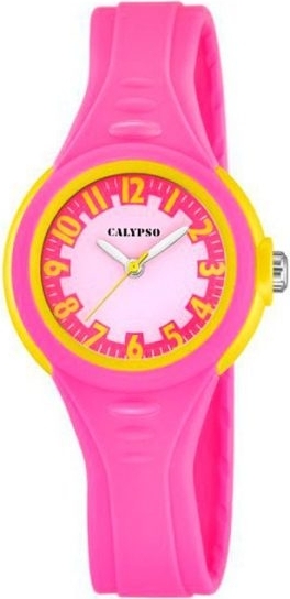 Detské hodinky Calypso Junior K5686/3 plastové náramkové hodinky PUR ružové UK5686/3