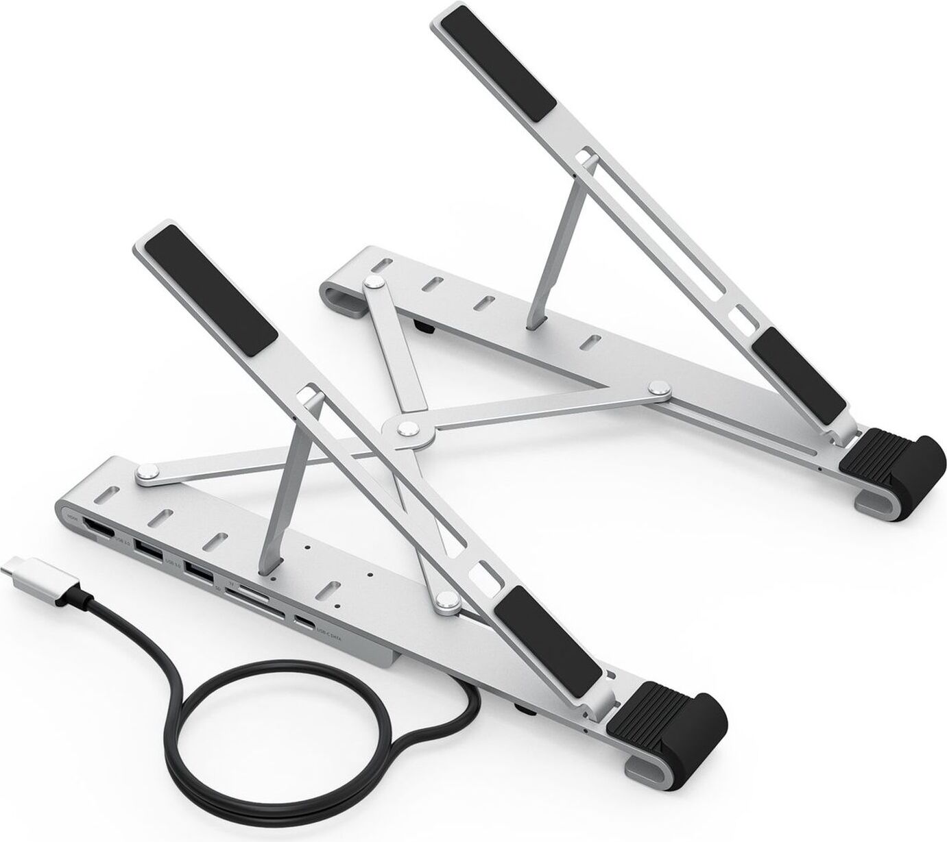 Choetech Laptop Multifunktionsstnder Hdmi/2Xusba/Usbc Schwarz B-4169-WP