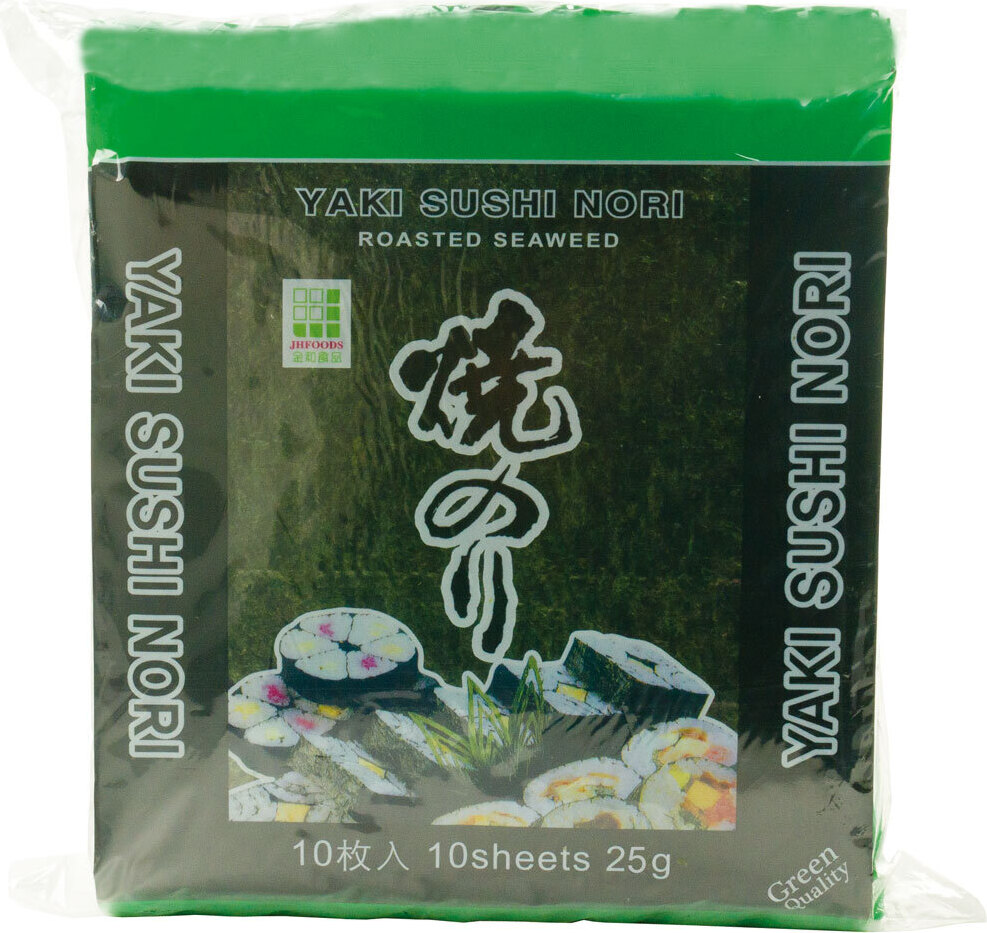 JH Foods Yaki Nori wodorosty zielone prażone 10 liści