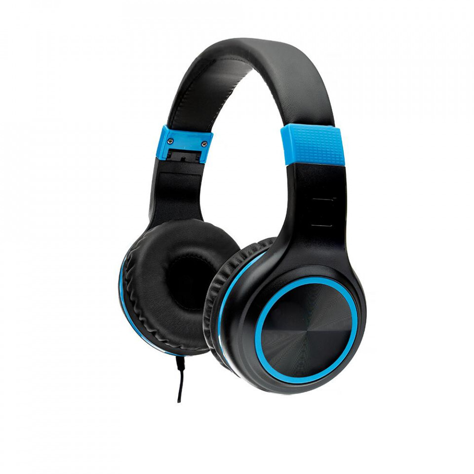 Slúchadlá s mikrofónom. Spacer Pearl Blue, káblové