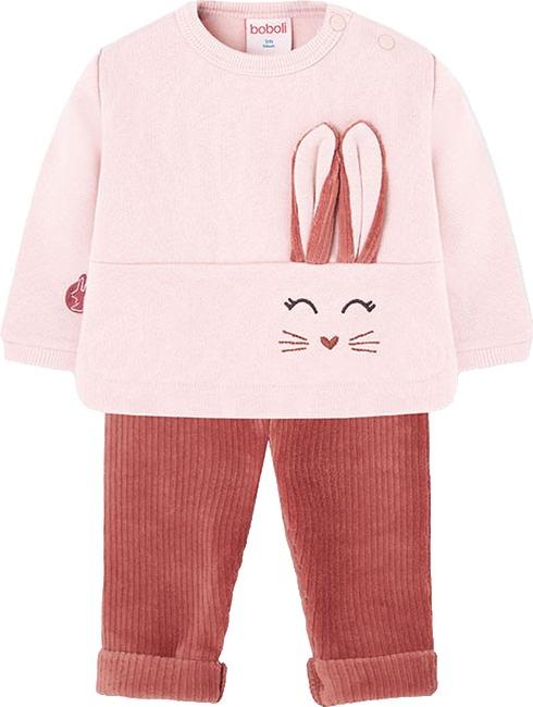 Boboli Knit Set Rosa 12 Months Junge Rosa 12 Months AW25-102092-3915-12M