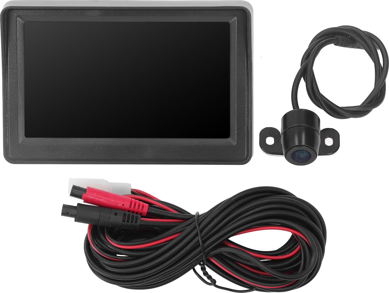 Záložná kamera 4.3in Monitor Kit Car Rear View Parkovací systém Waterpoof Nočné videnie pre obytné prívesy Nákladné vozidlá Pickups Butterfly