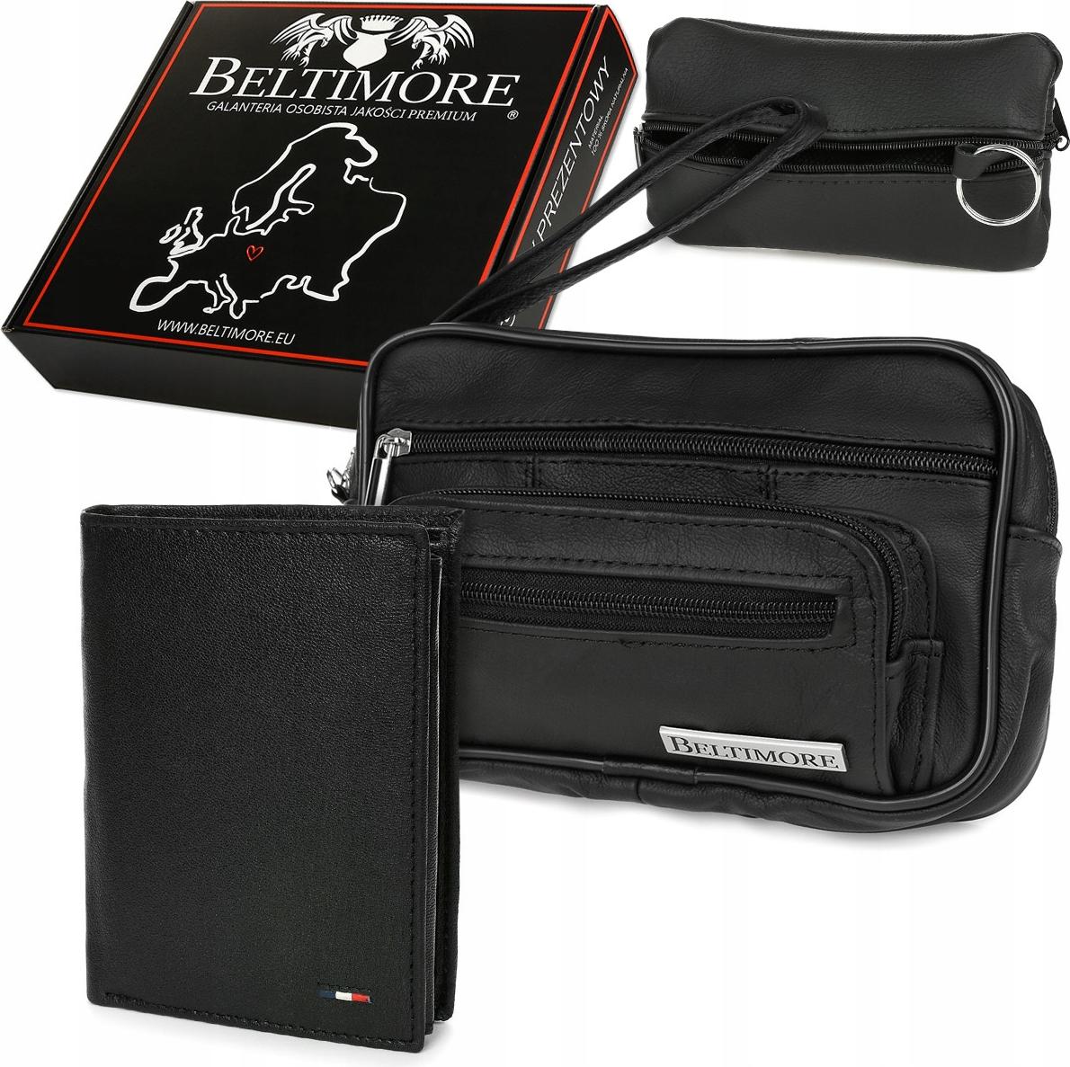 Herren-Geldbörsen-Set aus Leder Beltimore