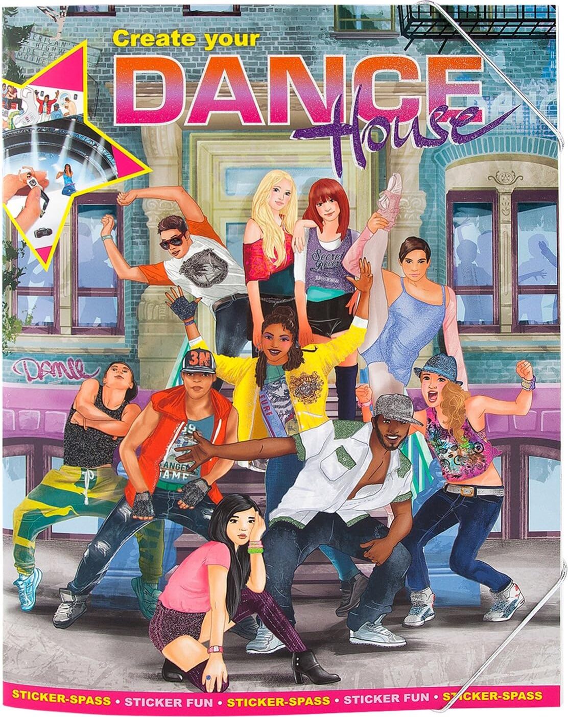 Depesche GmbH & Co KG Depesche 8479 - Dance House Malbuch, mehrfarbig 8479_A