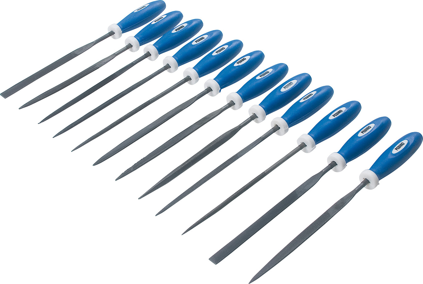 SELVA Nadelfeilen-Set, 12-teilig, zur Bearbeitung von weichen Materialien