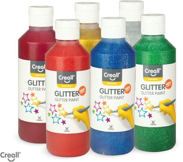 Havo Creall Glitzerfarbe, 6 x 250 ml 01225