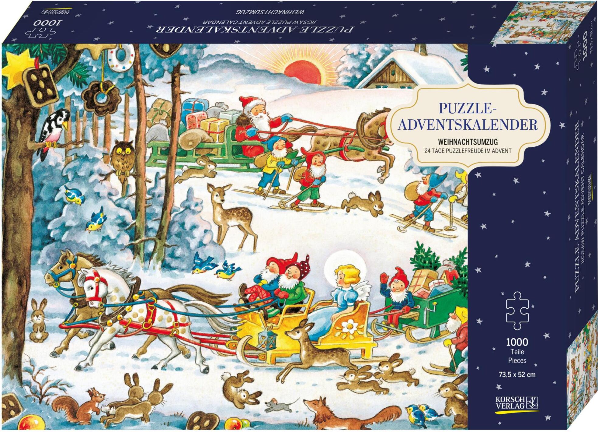 Korsch Puzzle-Adventskalender 'Weihnachtsumzug'