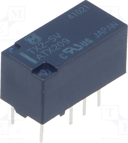 TNE 1x Relais: elektromagnetisch 2A/30VDC USpule : 5VDC 178 TX2-5V Elektromagnetisc _1GH_TX2-5V