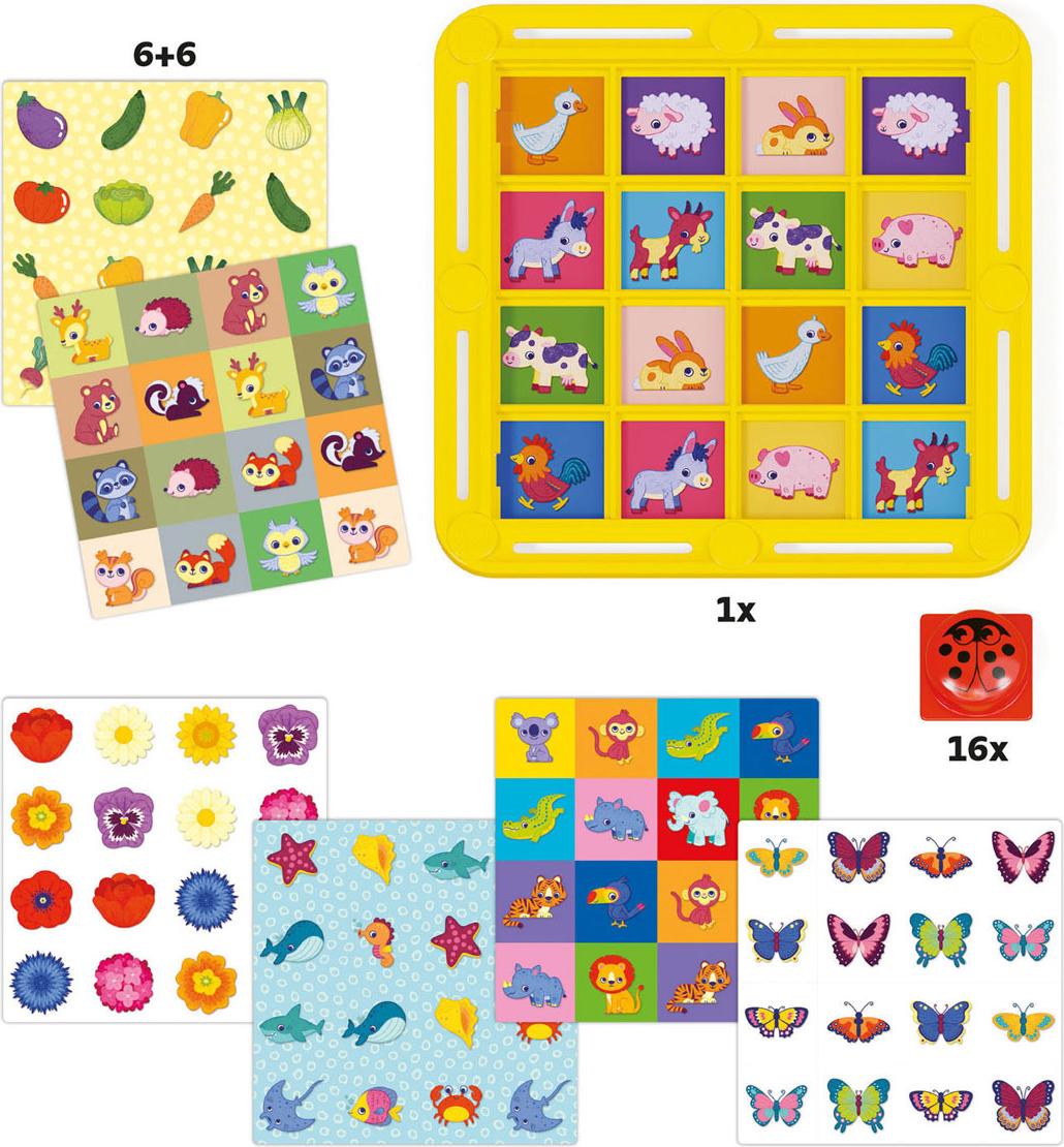 Quercetti Lernspiel Fantamemo Marienkfer Mosaikspielzeug 2310249