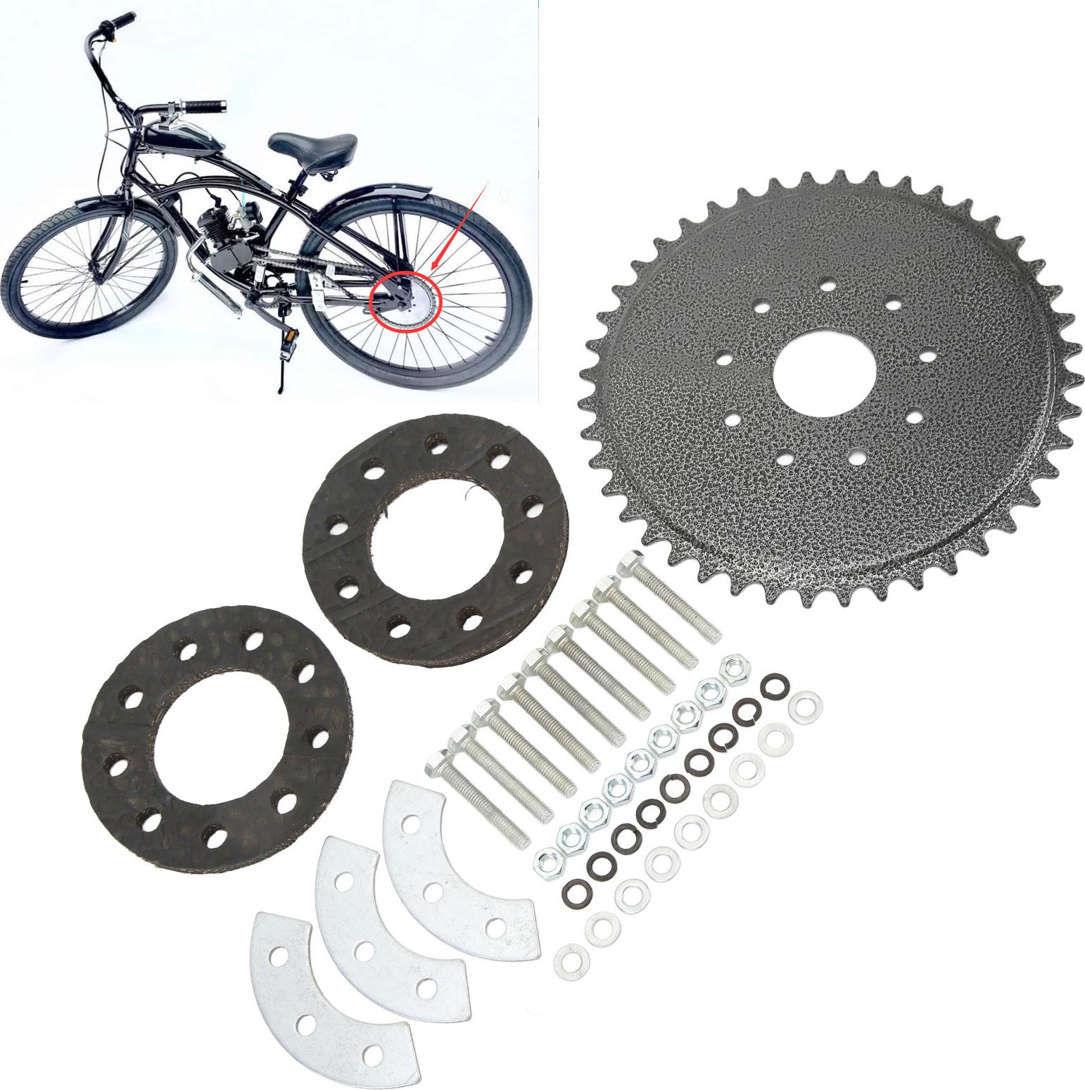 Gistuch 44-Zahn-Kettenrad mit Montagesatz 9 Löcher Bessere Übertragungsleistung für 50-cm³-, 66-cm³- und 80-cm³-Benzinmotoren