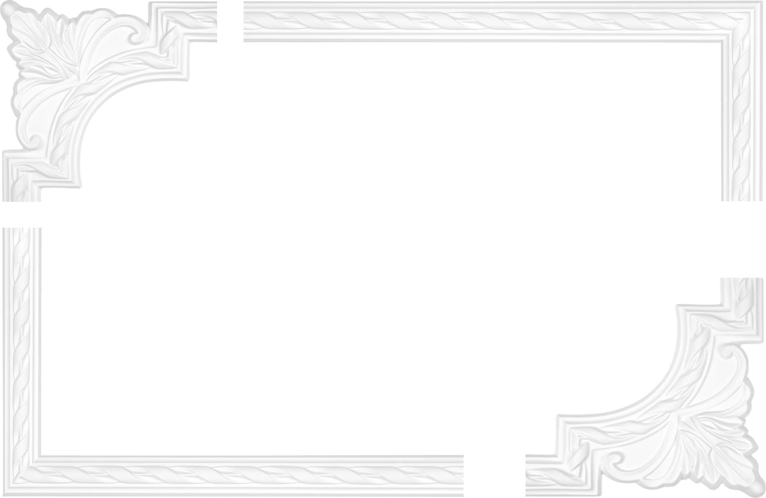 HEXIM 1 Segment | Segmentbogen zur Leiste AC252 | Stuck | Polyurethan| stoßfest | Perfect | AC252-11 48305