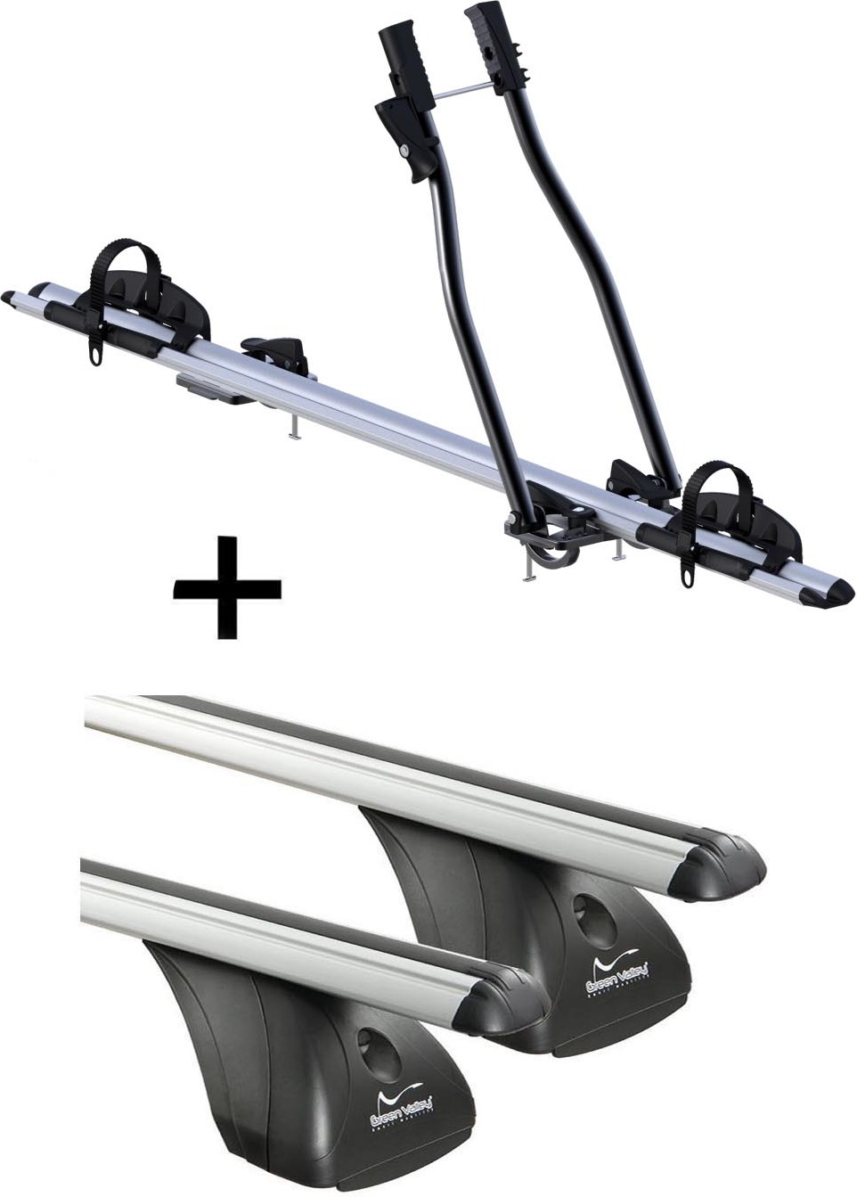 Fahrradträger SAGITTAR + Dachträger VDP kompatibel mit für Honda Civic 5 Türer 2006-2012 VDP_SAGITTAR_ALU_284_a