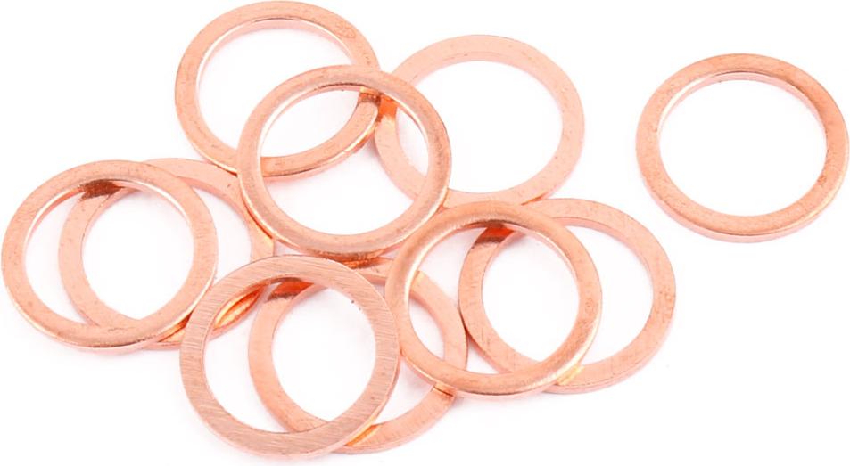 F FIERCE CYCLE 10Stk 16mm x 12mm x 1mm Flach Ring Kupfer Zerquetschen Scheibe Dichtung Befestigung de a16072700ux0568