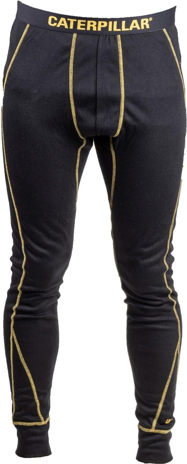 Con-ta Pantaloni Termici Uomo - Nero Melange - Cotone E Poliestere - Caldi E Confortevoli Per L'Inverno