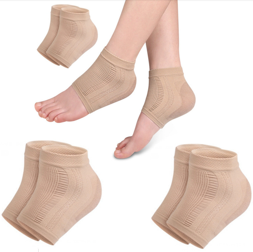 3 Paar Gel-Fersensocken – Feuchtigkeitsspendend, Zehenfrei, Gegen Rissige Fersen & Trockene Füße