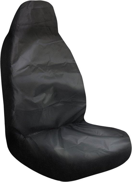 Famanu Autositzschoner für Vordersitze, universelle Passform, wasserfest und schmutzabweisend, robuste Stoffqualität, schwarz B0CL4M5YX3