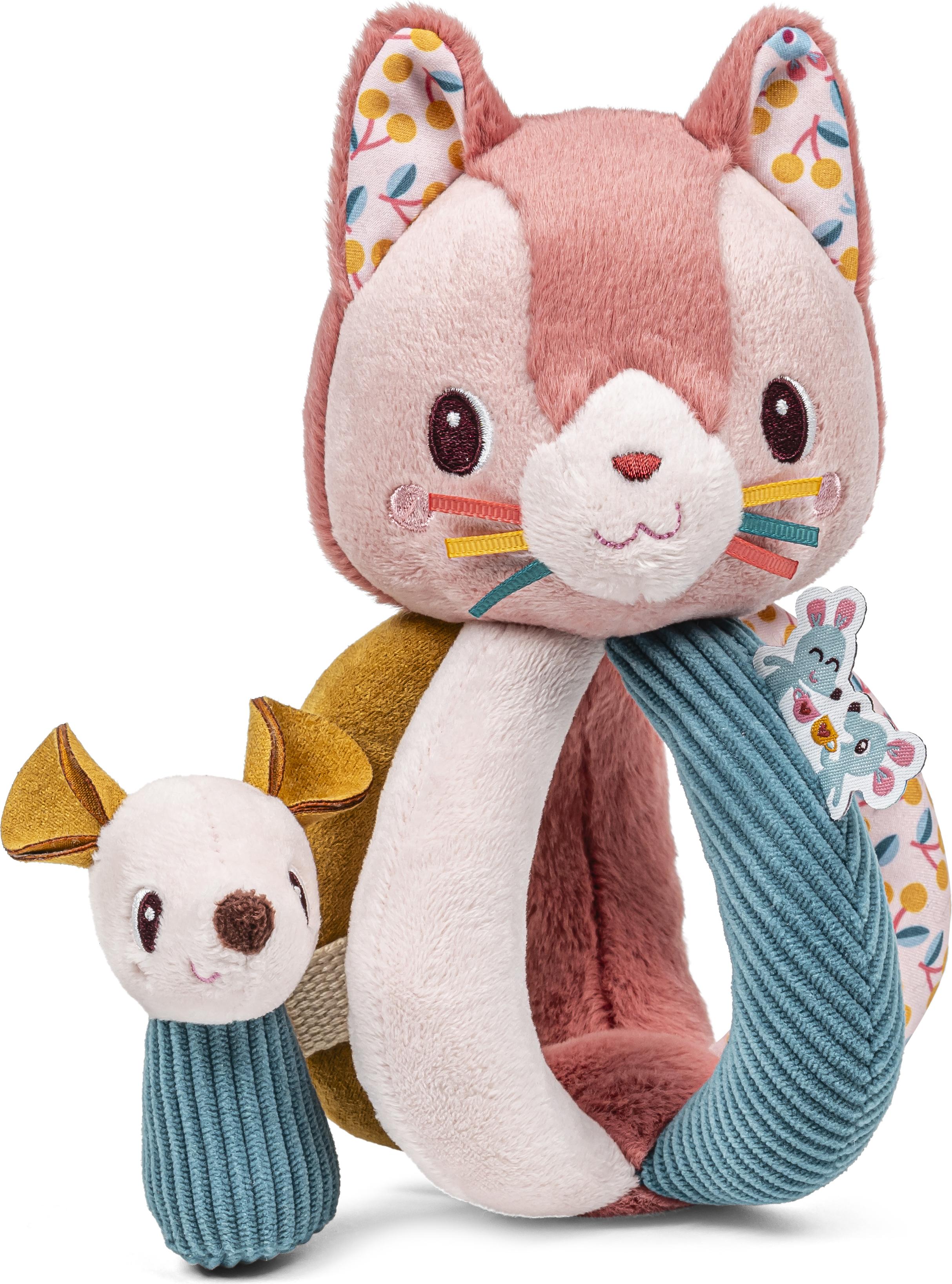 Lilliputiens Greifrassel Babyspielzeug Jeanne die Katze - sensorisch 83617