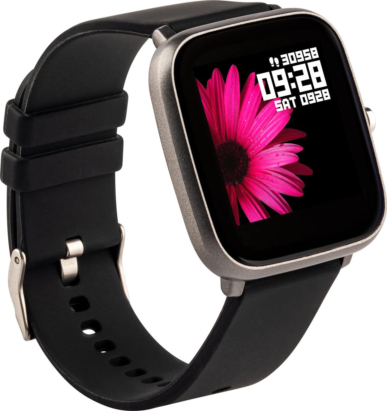 257 TWENTYFIVESEVEN SW900 Smartwatch Fitness Tracker Schwarz mit Herzfrequenzmesser